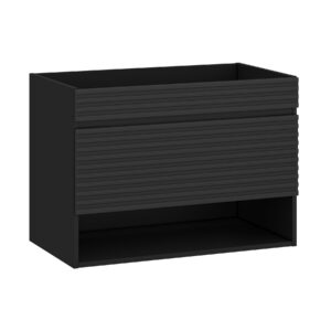 Bruno N80 (a cabinet 80cm 1drwr lower section) black + soft-touch black