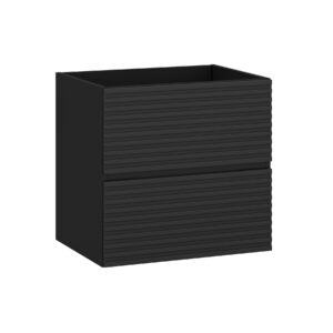 Bruno T60 (a cabinet 60cm 2drwrs lower section) black + soft-touch black