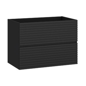 Bruno T80 (a cabinet 80cm 2drwrs) black + soft-touch black