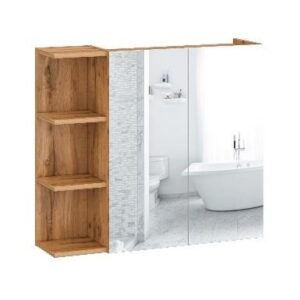 Bruno G80 ( a cabinet with a mirror 2drs upper section) wotan oak