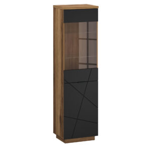 Orient A1 (a tower showcase left 1dr 1gl) oak delano dark + soft-touch black