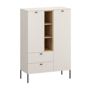 Sao Paulo L (a commode 2drs 2drwrs) cashmere + coast evoke oak
