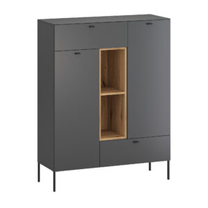 Sao Paulo R (a commode 2drs 2drwrs) anthracite + coast evoke oak