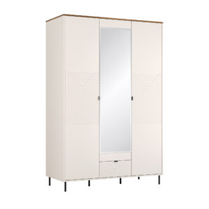 IVA 17 (a wardrobe 3drs 1drwr) cashmere + brandy castello oak