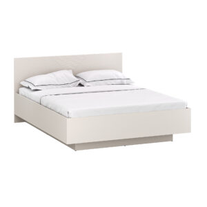 IVA 18 (a bed with a lifting mechanism)  cashmere + brandy castello oak