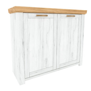 Sudbury J (a commode 2drs) white craft oak + gold craft oak